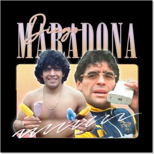 Diego Maradona / Retro 90s Aesthetic Posters and Art